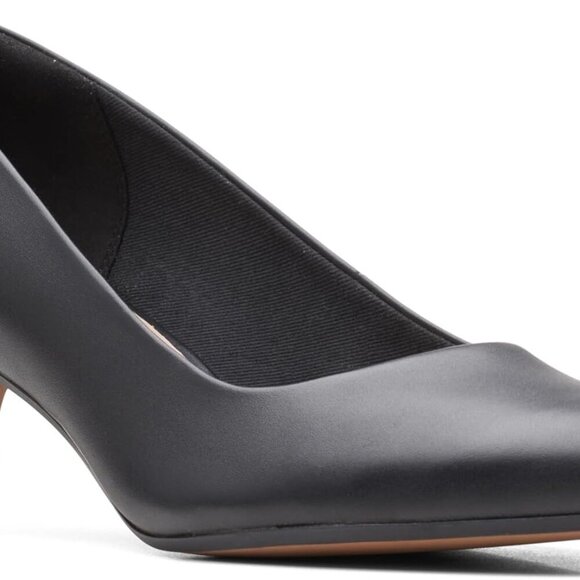 Women's Leather Pump Size 8 Classic Pointed Toe Dress Shoe for Work and Casual - Picture 3 of 8